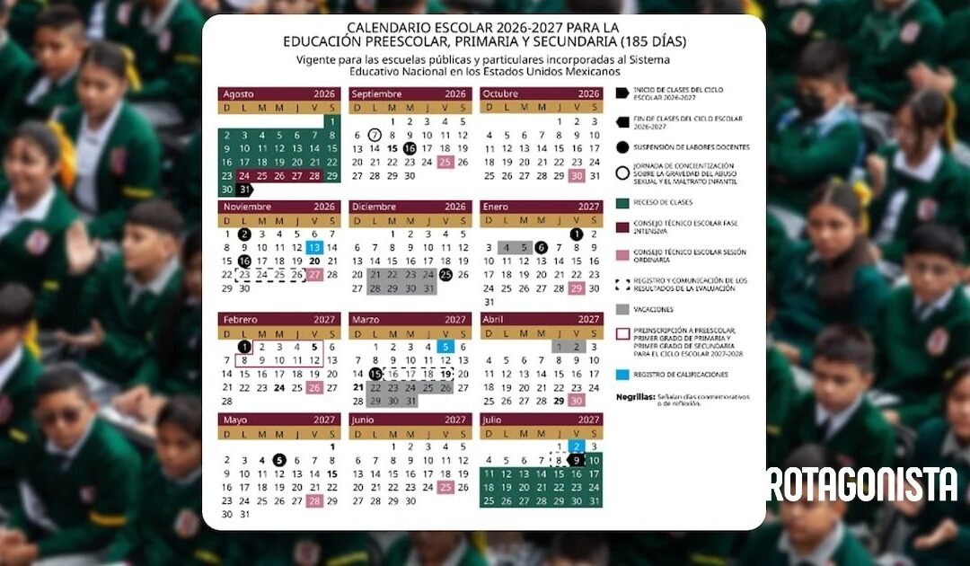 SEP revela calendario oficial 2026-2027: fechas clave para el próximo ciclo escolar